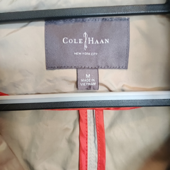 Cole Haan Tan Trench Coat with Belted Waist - Picture 4 of 13